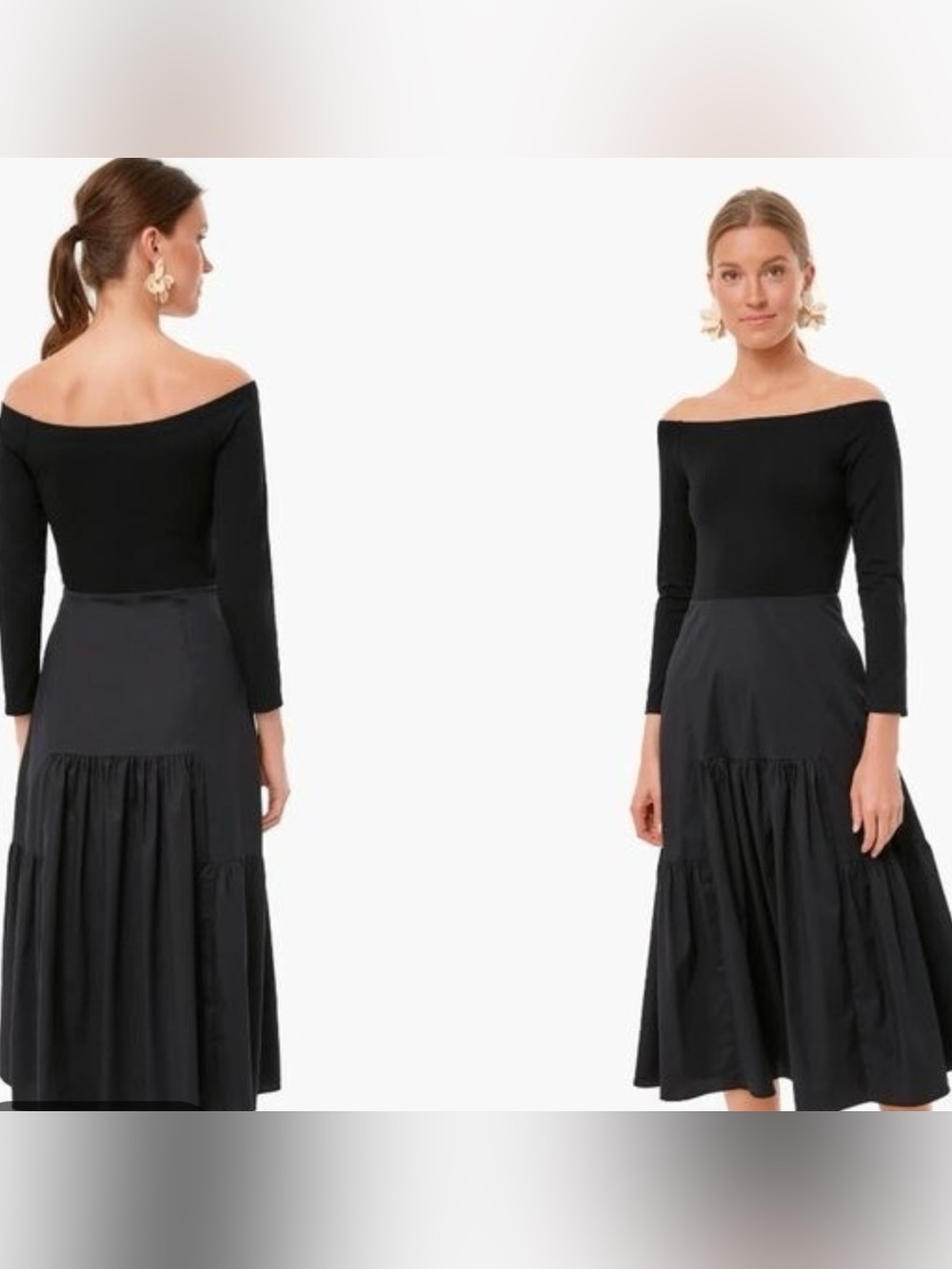 Tuckernuck Black Marissa Midi Dress